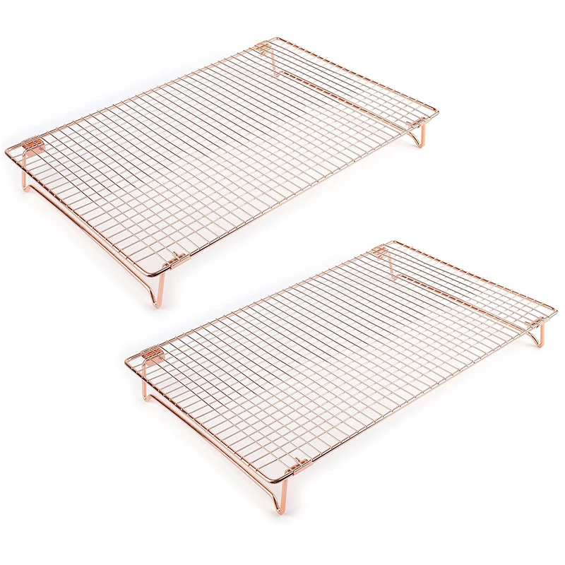 1/2Pcs Stainless Steel Cooling Racks with Collapsible Folding Legs, Stackable Grid Wire Racks for Cooking and Baking
1/2Pcs Stainless Steel Cooling Racks with Collapsible Folding Legs, Stackable Grid Wire Racks for Cooking and Baking