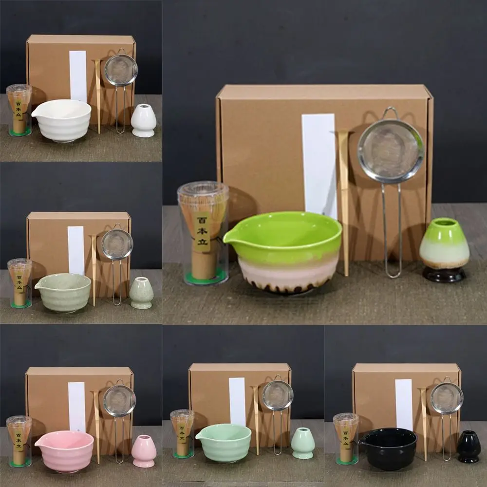 5pcs New Bamboo Ceramic Japanese Matcha Tea Set Food Grade with Spout Matcha Whisk Set Safe Reusable Japanese Chasen Stirring
5pcs New Bamboo Ceramic Japanese Matcha Tea Set Food Grade with Spout Matcha Whisk Set Safe Reusable Japanese Chasen Stirring