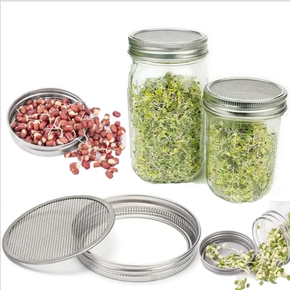 16/32oz Sprouting Jars with Screen Lids Sprouts Growing Kit Wide Mouth Mason Jar Seed Germination Kit Indoor Sprouter Set
16/32oz Sprouting Jars with Screen Lids Sprouts Growing Kit Wide Mouth Mason Jar Seed Germination Kit Indoor Sprouter Set