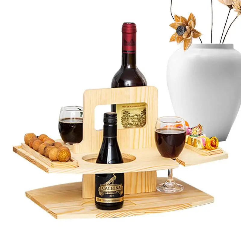 Outdoor Wine Picnic Table Wooden Portable Snack Table Wine Holder Sturdy And Detachable Outdoor Wine Tray For Picnic And Beach
Outdoor Wine Picnic Table Wooden Portable Snack Table Wine Holder Sturdy And Detachable Outdoor Wine Tray For Picnic And Beach