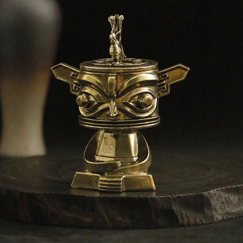 Brass New Cultural Creative with Vertical Eyes Holder Incense Burner Ornament Office Desk Decoration Copp
Brass New Cultural Creative with Vertical Eyes Holder Incense Burner Ornament Office Desk Decoration Copp