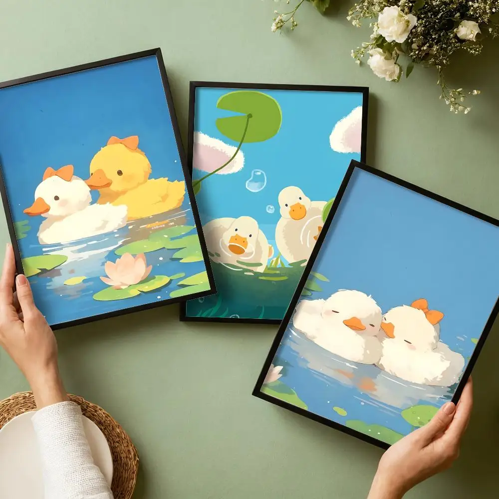 Two Cute Ducks Poster Stickers HD Painting Self-Adhesive Art for Bedroom Living Room Home Decor Modern Wall Decals Gift
Two Cute Ducks Poster Stickers HD Painting Self-Adhesive Art for Bedroom Living Room Home Decor Modern Wall Decals Gift