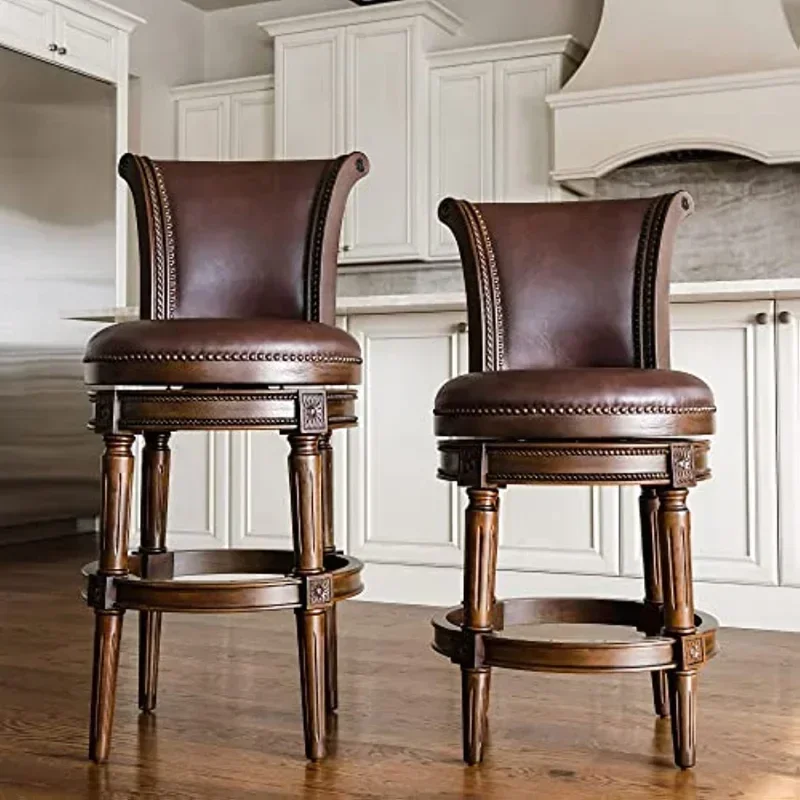 Pullman 26 Inch Tall Counter Height Upholstered Barstool with Back in Dark Walnut Finish with Vintage Brown Leather Cushion Seat
Pullman 26 Inch Tall Counter Height Upholstered Barstool with Back in Dark Walnut Finish with Vintage Brown Leather Cushion Seat