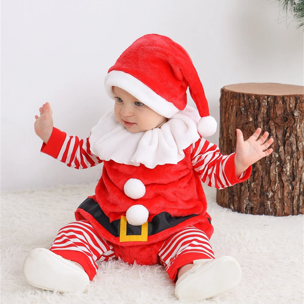 Baby Christmas Clothes Outfits Santa Claus Costume for Babys Boy Girl Long Sleeve Romper Tops and Hat 3PCS Newborn Clothing
Baby Christmas Clothes Outfits Santa Claus Costume for Babys Boy Girl Long Sleeve Romper Tops and Hat 3PCS Newborn Clothing