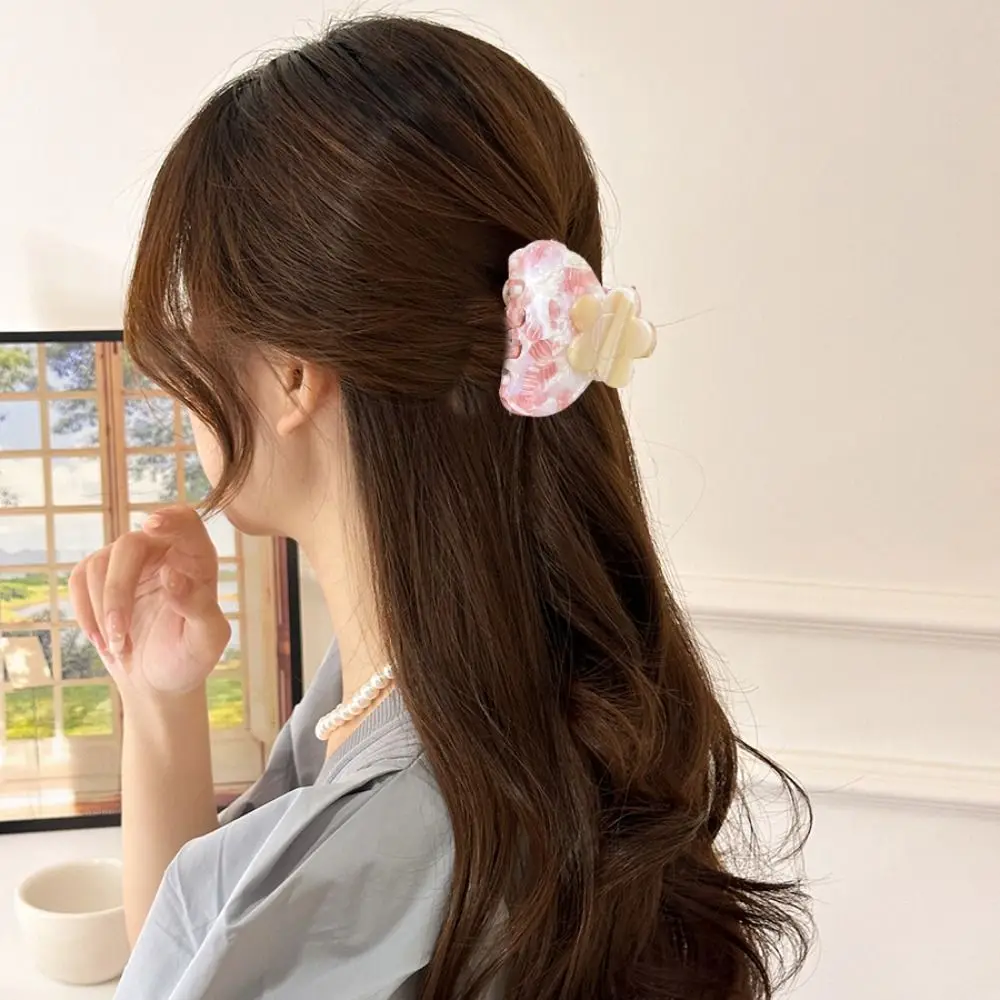 Elegant Acetic Acid Flower Hair Claw Small Korean Style French Shark Clip Trendy High Ponytail Clip Flower Hair Crab Clip
Elegant Acetic Acid Flower Hair Claw Small Korean Style French Shark Clip Trendy High Ponytail Clip Flower Hair Crab Clip