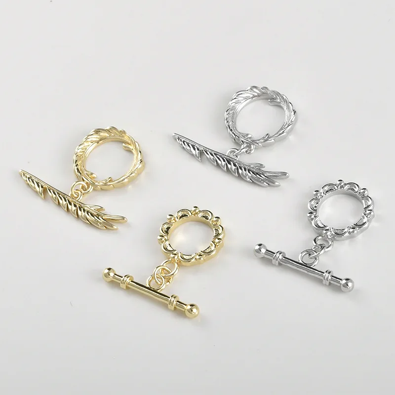 Медная фурнитура с покрытием из 14-каратного золота, цветная, в форме цветка и пера, OT-застежка, для самостоятельного изготовления жемчужных браслетов и ожерелий, концевая соединительная застежка, аксессуары
Медная фурнитура с покрытием из 14-каратного золота, цветная, в форме цветка и пера, OT-застежка, для самостоятельного изготовления жемчужных браслетов и ожерелий, концевая соединительная застежка, аксессуары