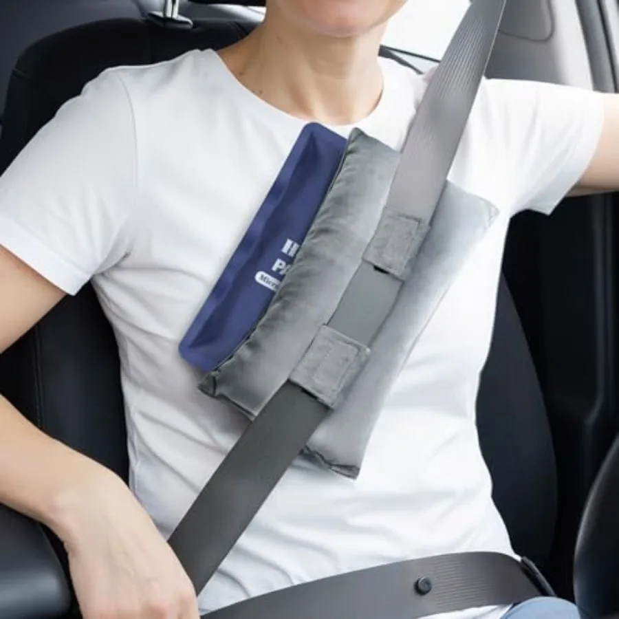Post Surgery Seat Belt Pillow with Ice Pack, Seatbelt Cushion for Mastectomy, Heart Surgery, C-Section and Hysterectomy Recover
Post Surgery Seat Belt Pillow with Ice Pack, Seatbelt Cushion for Mastectomy, Heart Surgery, C-Section and Hysterectomy Recover
