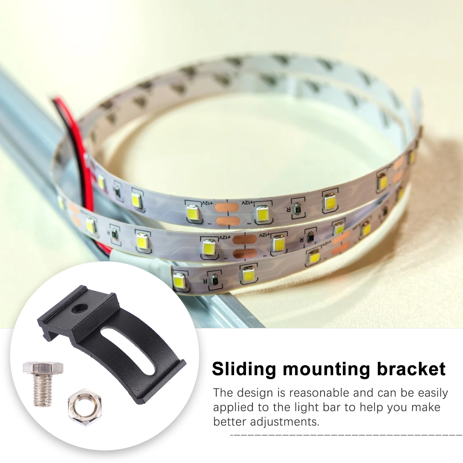 1Set LED Light Bar Slide Bracket Mounting Base for Car Accessories Work Light Bracket Rugged Weather Resistant Adjustment Rack
1Set LED Light Bar Slide Bracket Mounting Base for Car Accessories Work Light Bracket Rugged Weather Resistant Adjustment Rack