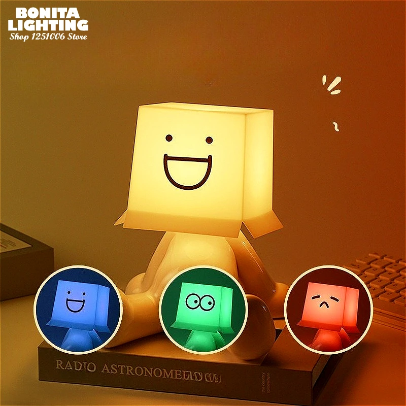 Cute Little Man Sitting Table Lamp - RGB Dimmable LED Desk Light, USB Rechargeable Expressions Night Light for Desktop Decor
Cute Little Man Sitting Table Lamp - RGB Dimmable LED Desk Light, USB Rechargeable Expressions Night Light for Desktop Decor