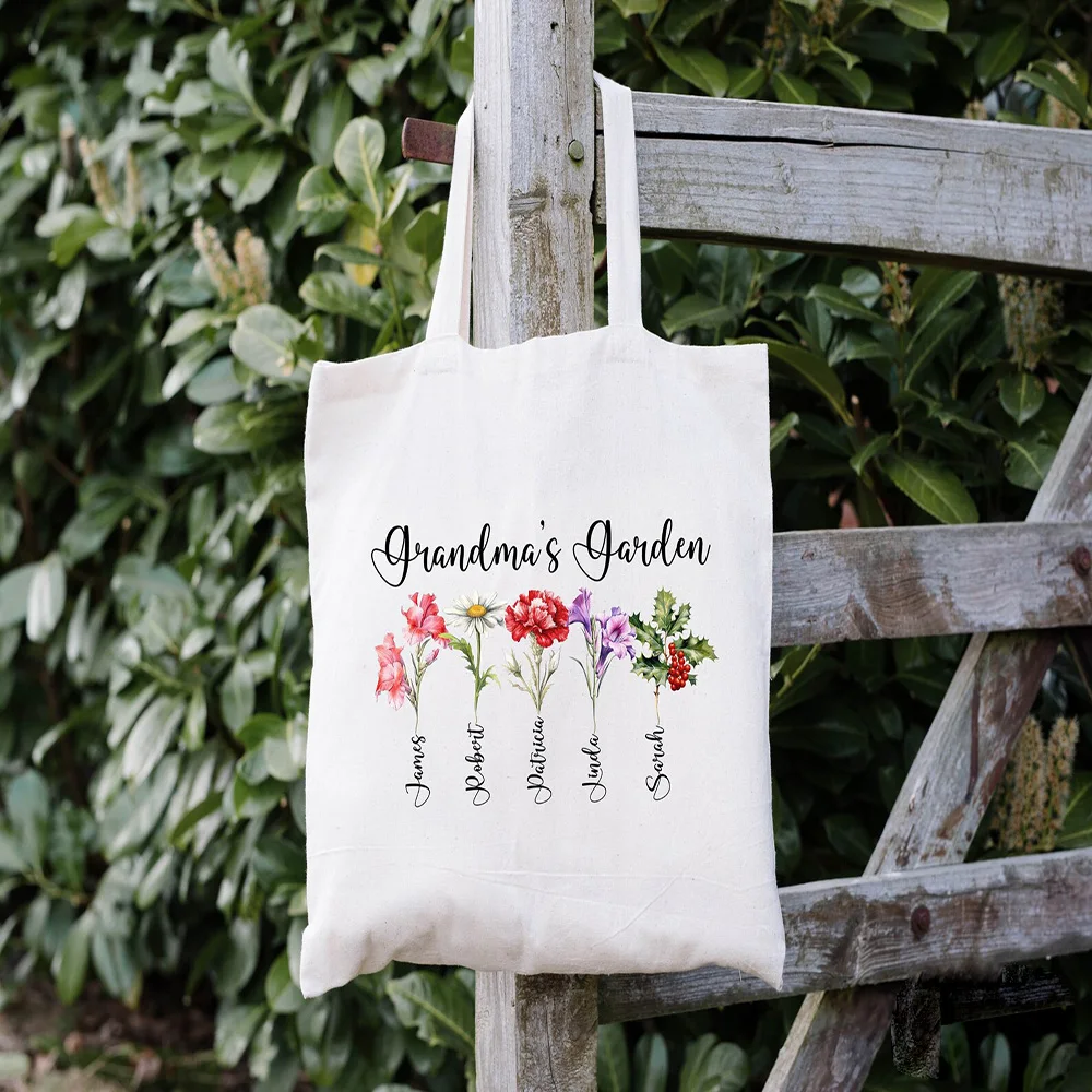 Soft Canvas Tote Bag Personalized Custom Wildflower Name Handbag For Women Mom Grandma Mothers Day Keepsake Gift
Soft Canvas Tote Bag Personalized Custom Wildflower Name Handbag For Women Mom Grandma Mothers Day Keepsake Gift