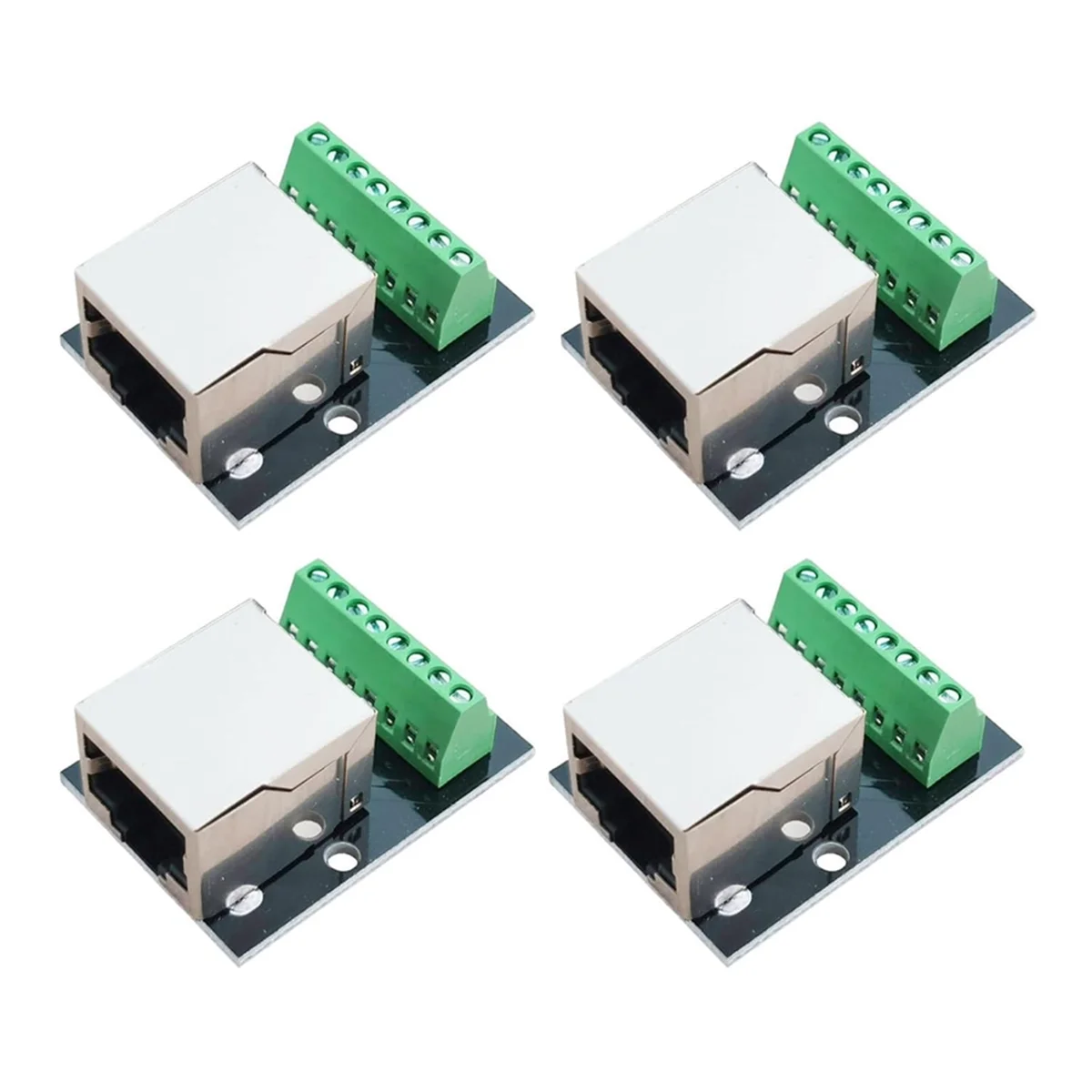 ABEZ 4 шт. RJ45 Ethernet гнездовой разъем коммутационная плата, плата разъема 2,54 мм экранированный разъем сетевого адаптера
ABEZ 4 шт. RJ45 Ethernet гнездовой разъем коммутационная плата, плата разъема 2,54 мм экранированный разъем сетевого адаптера