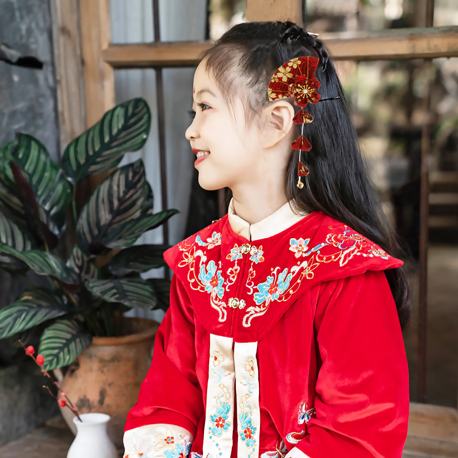 1pc Japanese Style Clip Kimono Headdress Fan Hairpin Tassel Hair Ornament Hair Accessory For Women Girls Festival Party Travel
1pc Japanese Style Clip Kimono Headdress Fan Hairpin Tassel Hair Ornament Hair Accessory For Women Girls Festival Party Travel