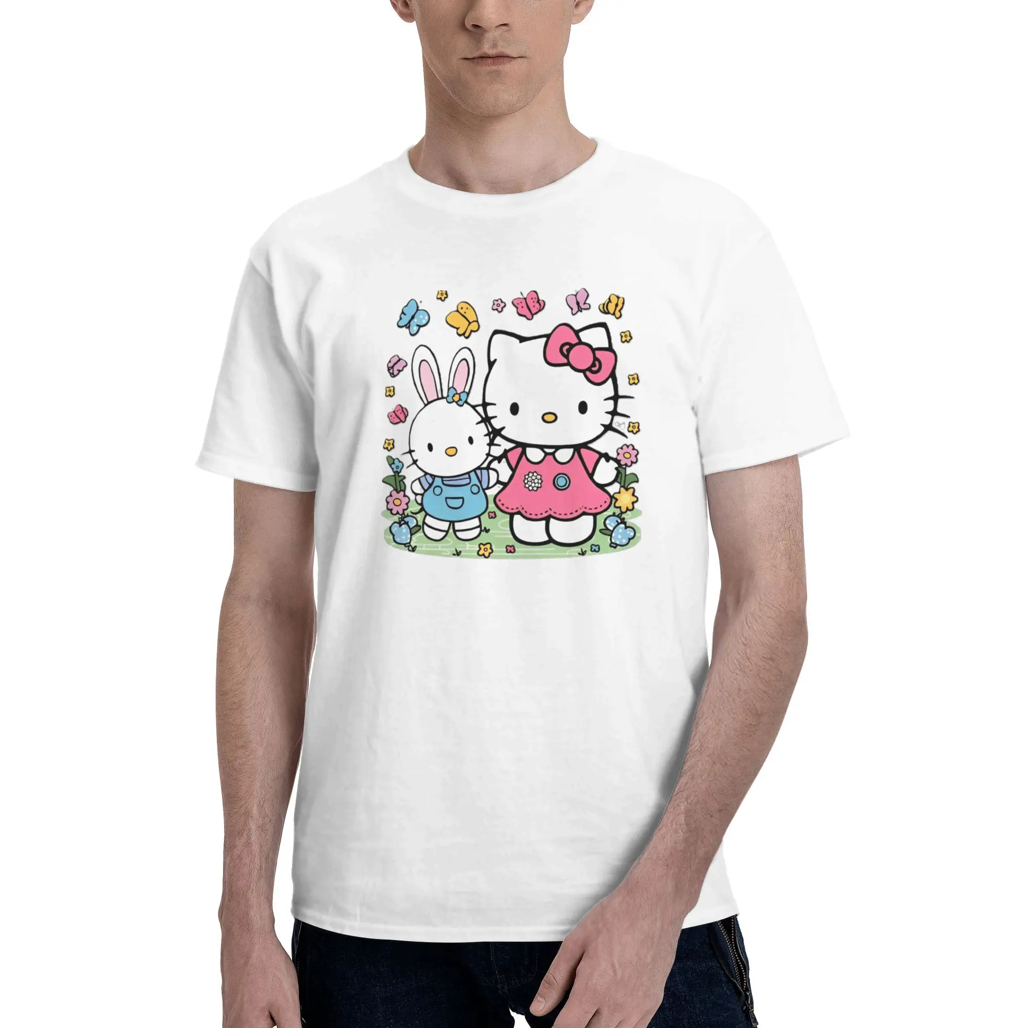 Хлопковые аксессуары Cat Hello K-Kittys, футболки унисекс, футболка из чистого хлопка, Новое поступление, топы из японского аниме в стиле Харадзюку, футболка
Хлопковые аксессуары Cat Hello K-Kittys, футболки унисекс, футболка из чистого хлопка, Новое поступление, топы из японского аниме в стиле Харадзюку, футболка