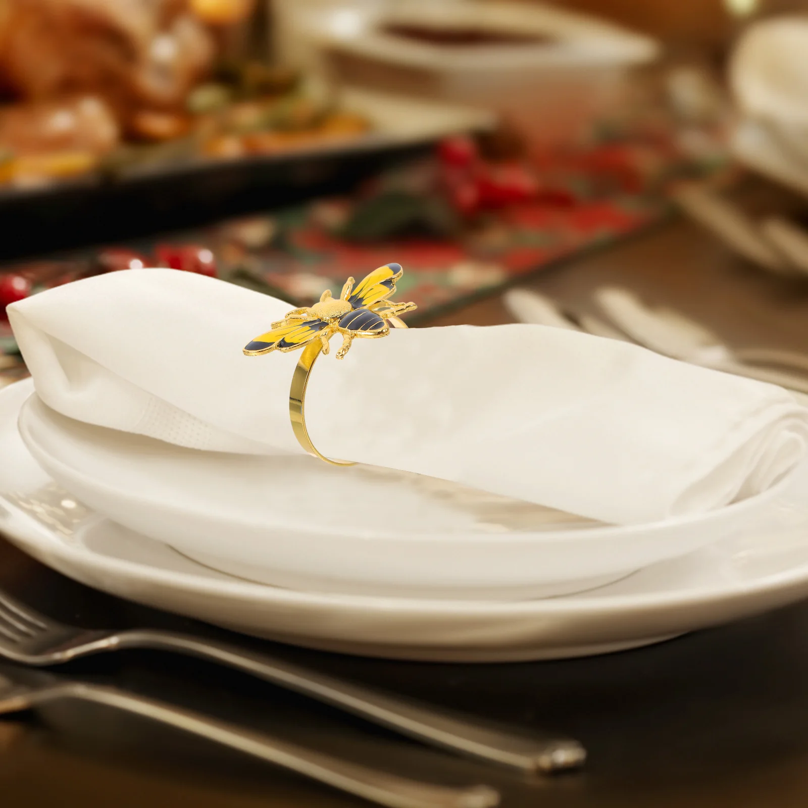 4 Pcs Napkin Ring Animal Holder Bee-shaped Bumblebee Buckle Serviette Rings Band Holds
4 Pcs Napkin Ring Animal Holder Bee-shaped Bumblebee Buckle Serviette Rings Band Holds