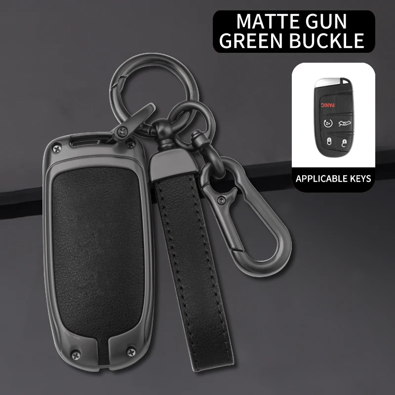 Leather Zinc Alloy Car Smart Key Case Shell Cover Protector Fob For Dodge Charger Dart Journey Challenger Durango 2011-2020
Leather Zinc Alloy Car Smart Key Case Shell Cover Protector Fob For Dodge Charger Dart Journey Challenger Durango 2011-2020