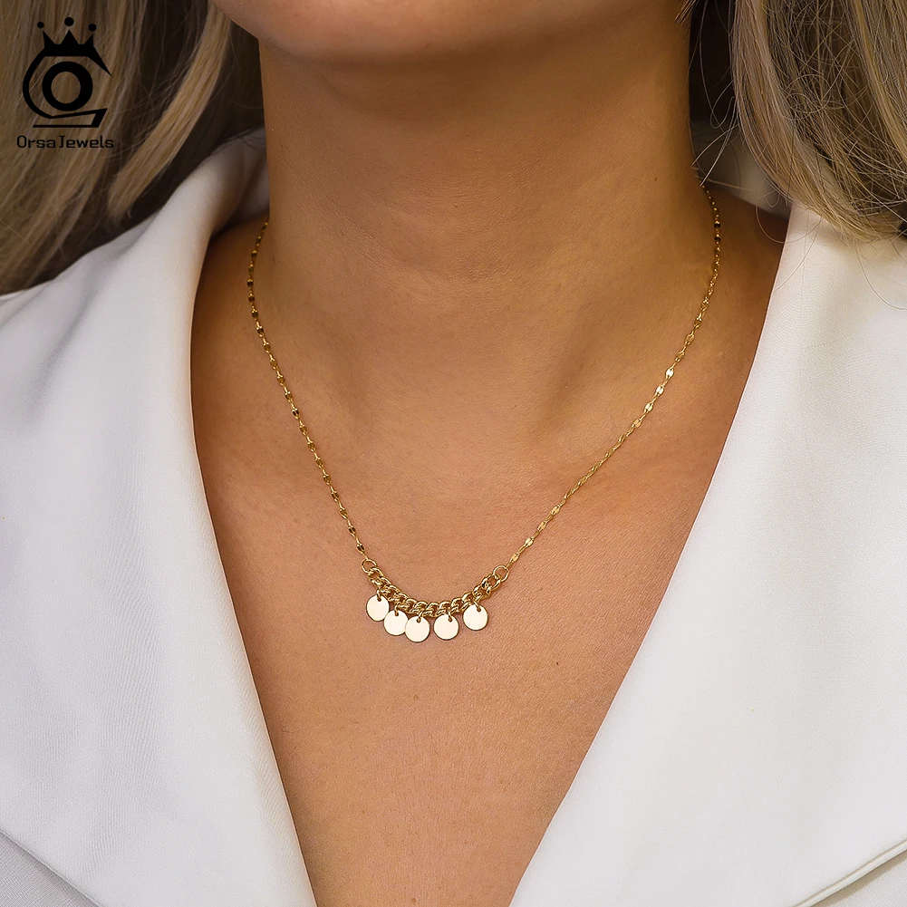 ORSA JEWELS 925 Pure Silver Simple Round Beads Pendant Necklace for Women Glitter Charm Minimalist Wedding Party Jewelry BQN23
ORSA JEWELS 925 Pure Silver Simple Round Beads Pendant Necklace for Women Glitter Charm Minimalist Wedding Party Jewelry BQN23