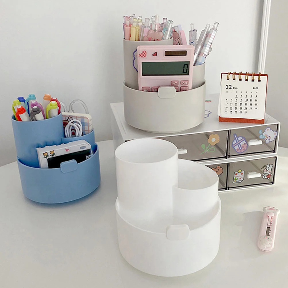 Rotating Pen Holder Plastic Desk Organizer Multi Grid Storage Pencil Pot Stationery Boxes Office Supplies Makeup Brush
Rotating Pen Holder Plastic Desk Organizer Multi Grid Storage Pencil Pot Stationery Boxes Office Supplies Makeup Brush