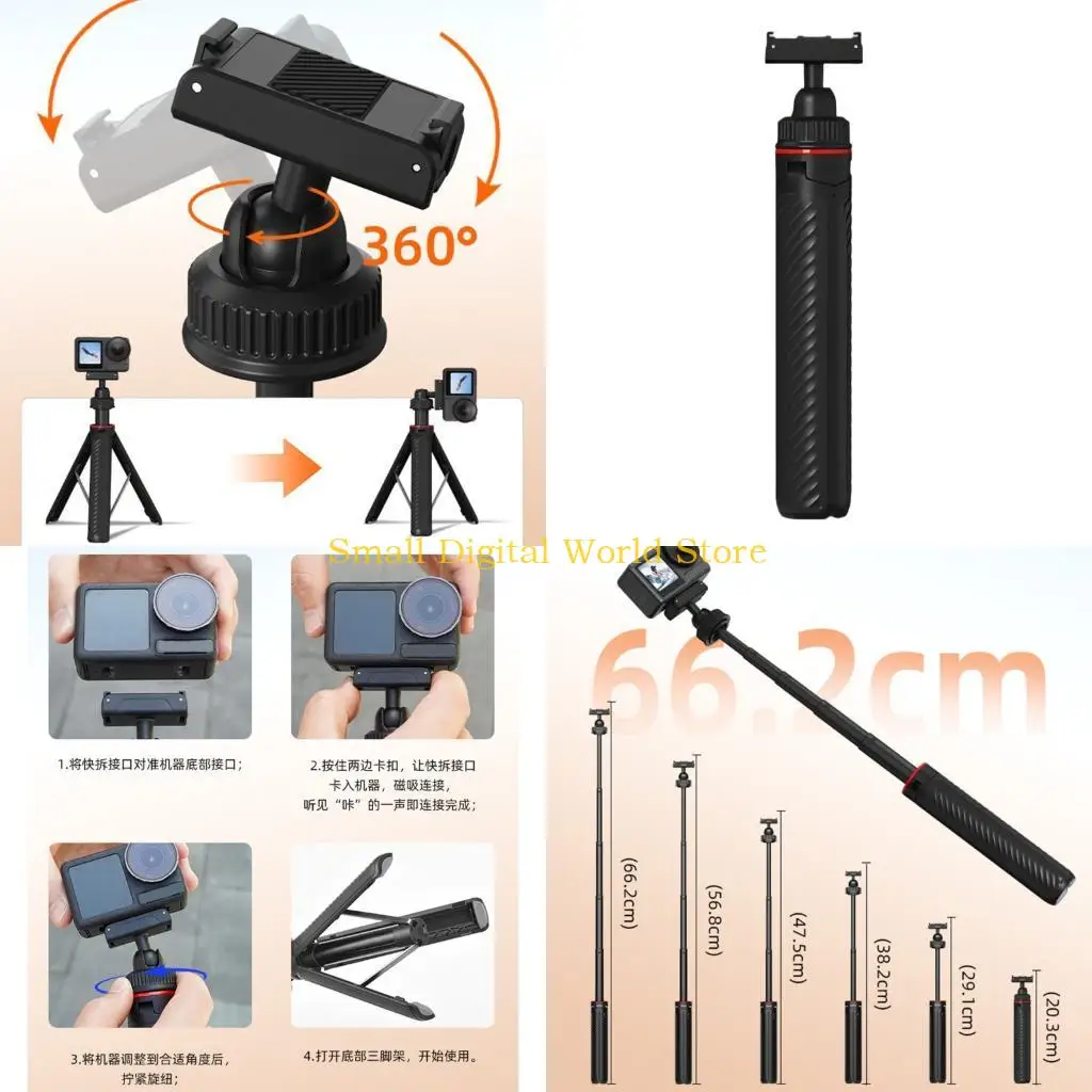 77UB Flexible Camera Tripod Action Camera Adapter Stable Grip Portable Table Tripod Desktop Mount Adjustment for Action 3/4
77UB Flexible Camera Tripod Action Camera Adapter Stable Grip Portable Table Tripod Desktop Mount Adjustment for Action 3/4