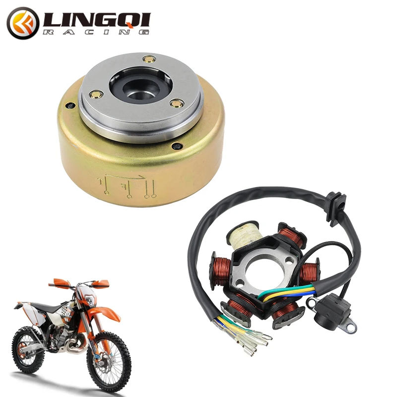 LINGQI RACING Motorcycle Magnetic Steel With Coil Magnetor Stator 6 Coils For Electric Start Engine ATV Off-road Tricycle
LINGQI RACING Motorcycle Magnetic Steel With Coil Magnetor Stator 6 Coils For Electric Start Engine ATV Off-road Tricycle