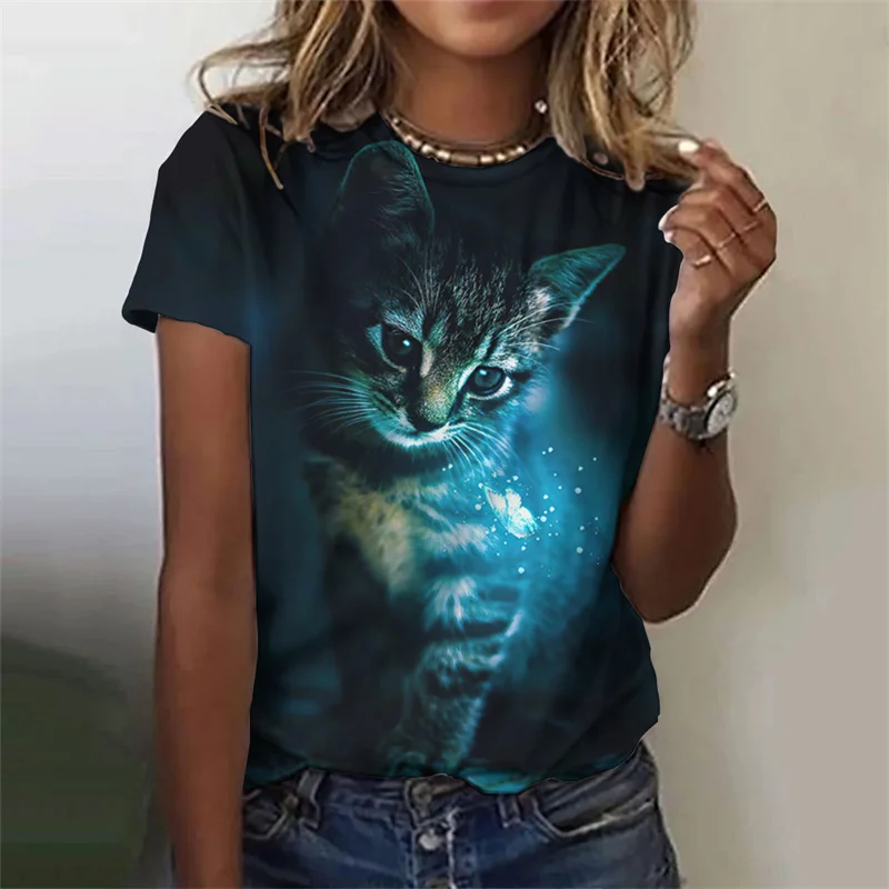 Summer Harajuku New 3D Cute Animal Cats Printing T Shirt For Women Fashion Streetwear Tee Shirts Girls Funny Short Sleeves Tops
Summer Harajuku New 3D Cute Animal Cats Printing T Shirt For Women Fashion Streetwear Tee Shirts Girls Funny Short Sleeves Tops