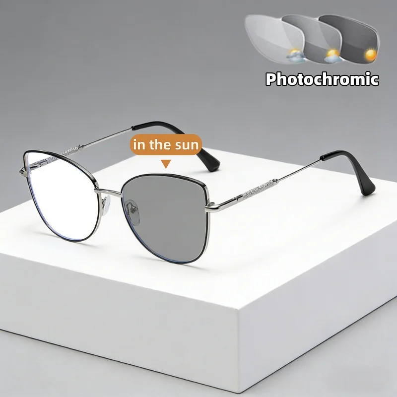 New Fashionable Versatile Cat-Eye Photochromic Flat-Lens Glasses Women's INS Style Ultra-Lightweight Comfortable Eyewear
New Fashionable Versatile Cat-Eye Photochromic Flat-Lens Glasses Women's INS Style Ultra-Lightweight Comfortable Eyewear