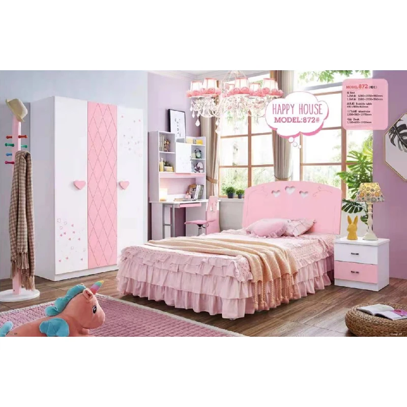 Factory direct sales luxury cute design children's bedroom set children's bedroom furniture
Factory direct sales luxury cute design children's bedroom set children's bedroom furniture
