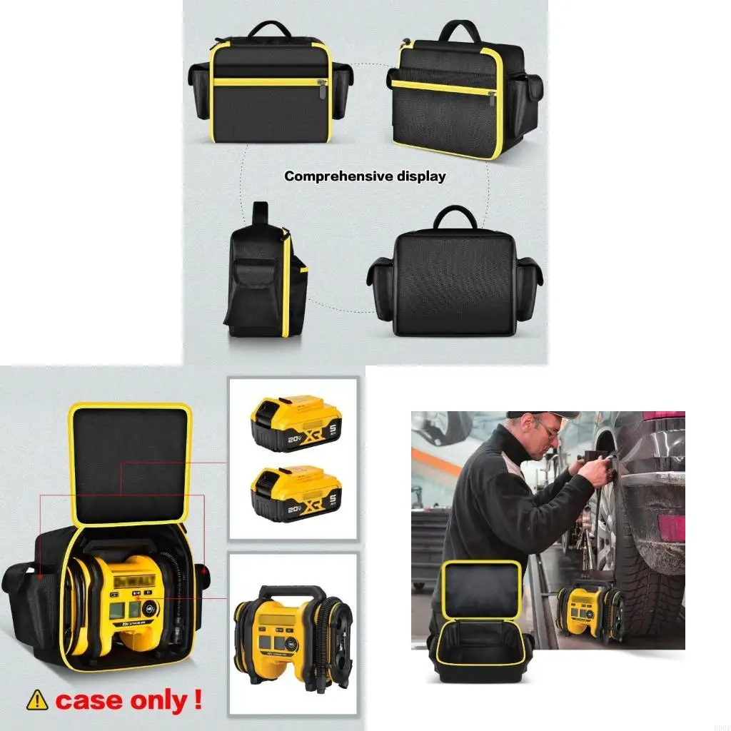 Dust Resistant Air Compressor Storage Case Cordless Tool Bag for 20V Tire Inflator with Ergonomic Handle B03E
Dust Resistant Air Compressor Storage Case Cordless Tool Bag for 20V Tire Inflator with Ergonomic Handle B03E