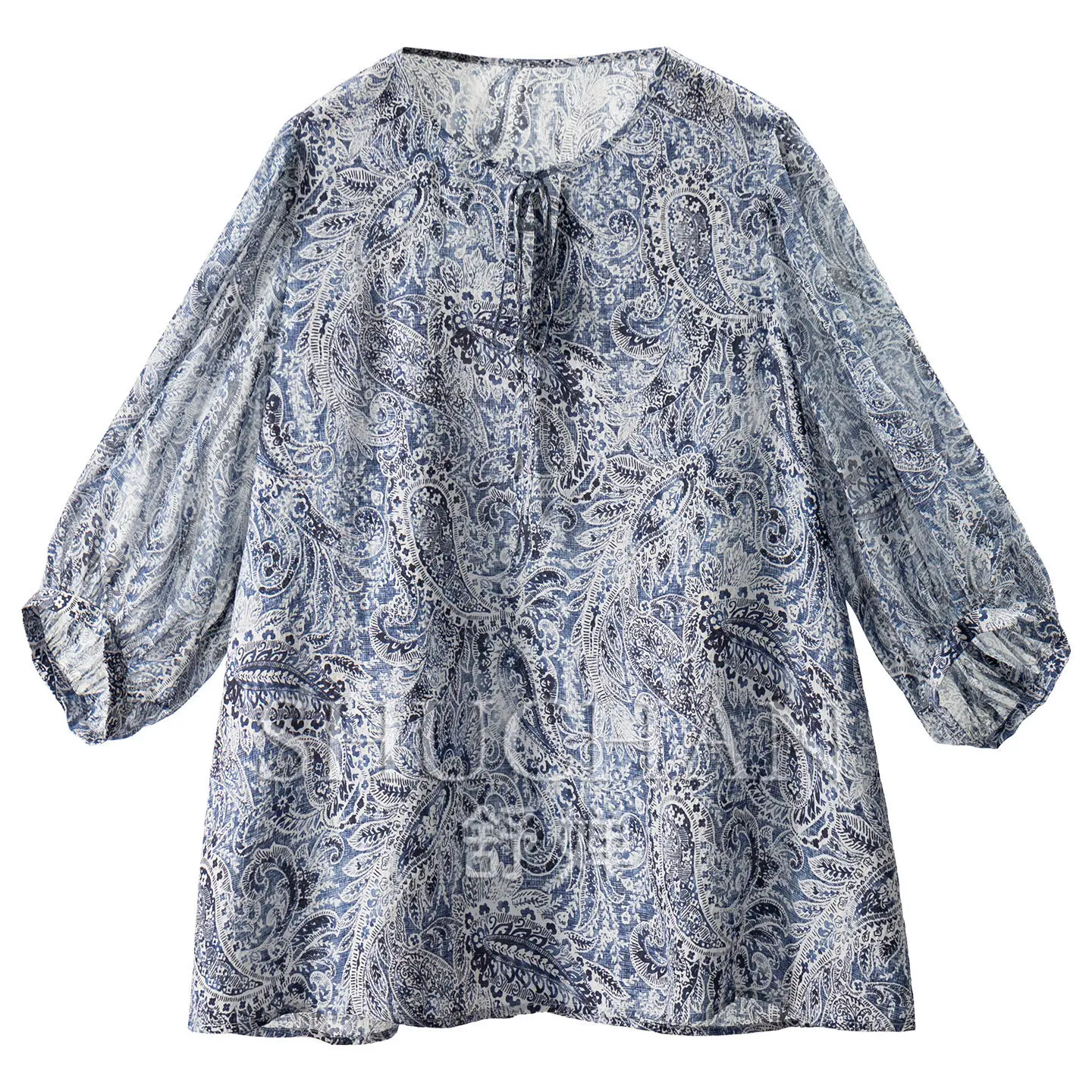 Loose Seven-Point Lantern Sleeve Crew Neck 100% Natural Silk Shirt Women's 62M2 Blusa Feminina Women Tops
Loose Seven-Point Lantern Sleeve Crew Neck 100% Natural Silk Shirt Women's 62M2 Blusa Feminina Women Tops