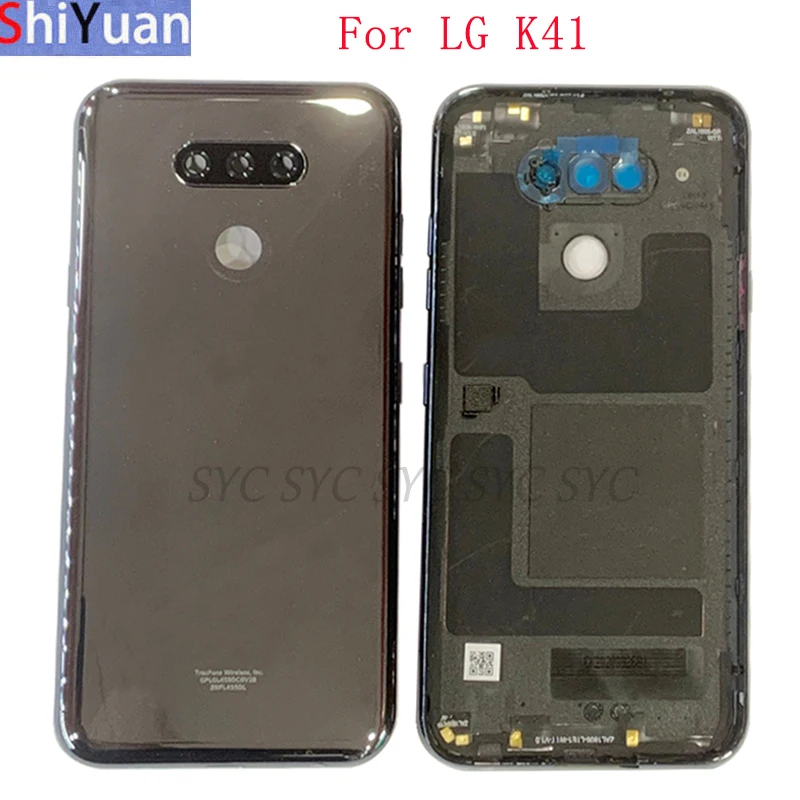 Battery Cover Rear Door Panel Housing Case For LG K41 Back Cover with Camera Lens Logo Replacement Parts
Battery Cover Rear Door Panel Housing Case For LG K41 Back Cover with Camera Lens Logo Replacement Parts