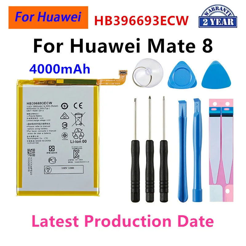 100% Оригинальный аккумулятор HB396693ECW 3900 мАч для Huawei Mate 8
100% Оригинальный аккумулятор HB396693ECW 3900 мАч для Huawei Mate 8