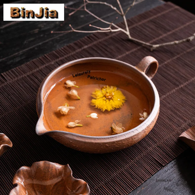 400ml Large Stoneware Flower Tea Fair Cup Wide Mouth Crude Pottery Herbal Tea Divider Brewing Tea Sharing Pot Justice Cup Teaset
400ml Large Stoneware Flower Tea Fair Cup Wide Mouth Crude Pottery Herbal Tea Divider Brewing Tea Sharing Pot Justice Cup Teaset