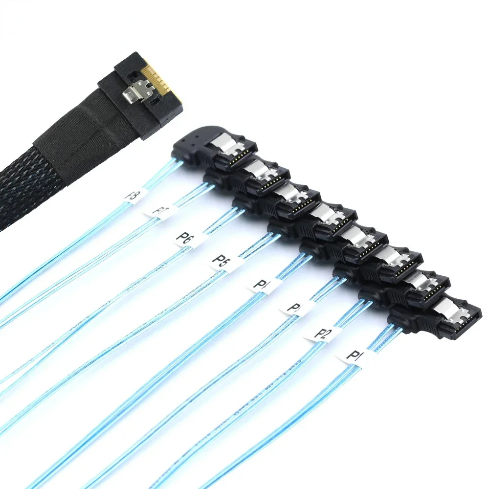 Кабель-адаптер Slimline4.0 SFF-8654 8i на 8 SATA с полным корпусом, угловым разъемом и угловым конвертером SATA HDD в комплекте
Кабель-адаптер Slimline4.0 SFF-8654 8i на 8 SATA с полным корпусом, угловым разъемом и угловым конвертером SATA HDD в комплекте