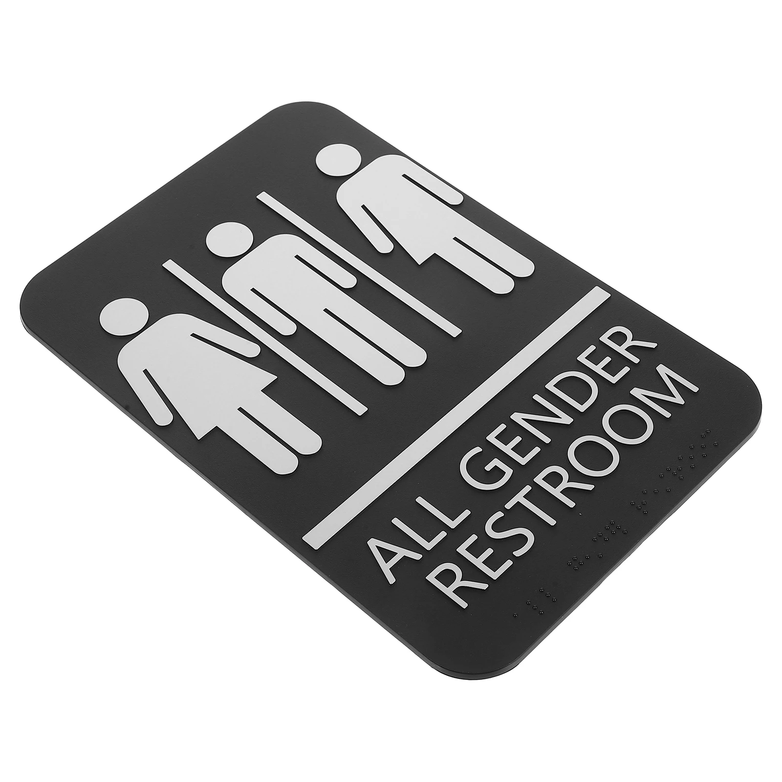 Unisex Restroom Sign Blind Braille Identification Plate Abs Material Easy Install Public Toilet Direction Guide For 
Unisex Restroom Sign Blind Braille Identification Plate Abs Material Easy Install Public Toilet Direction Guide For