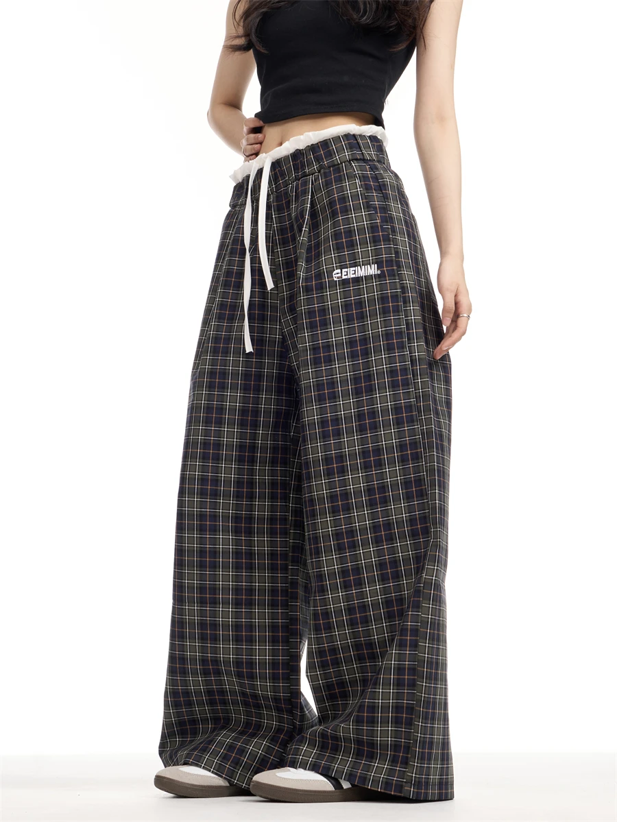 Oversize Women Sweatpants Summer Fashion Green Plaid Casual Pants Elastic Waist Casual Pockets Student Trousers y2k pants
Oversize Women Sweatpants Summer Fashion Green Plaid Casual Pants Elastic Waist Casual Pockets Student Trousers y2k pants