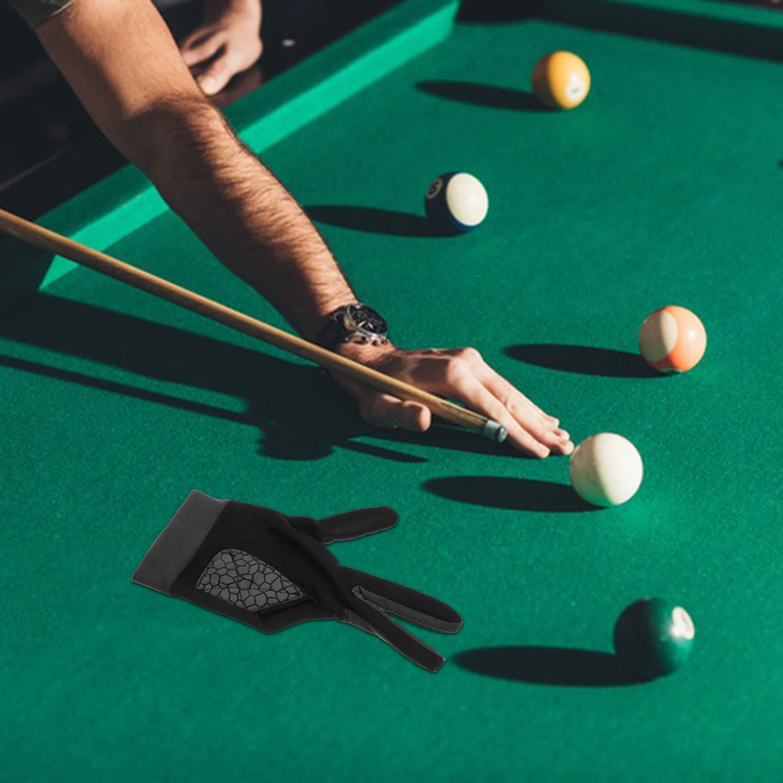 1Pcs Three-Finger Billiard Glove Exposing Finger Design Anti-Slip Comfortable Wear-Resistant Silicone Mat Left Hand Size M
1Pcs Three-Finger Billiard Glove Exposing Finger Design Anti-Slip Comfortable Wear-Resistant Silicone Mat Left Hand Size M