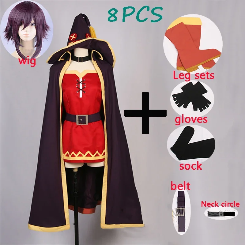 KonoSuba God's Blessing on this Wonderful World Cosplay women Megumin Cloak Dress Uniform Outfit Anime Cosplay Costumes
KonoSuba God's Blessing on this Wonderful World Cosplay women Megumin Cloak Dress Uniform Outfit Anime Cosplay Costumes