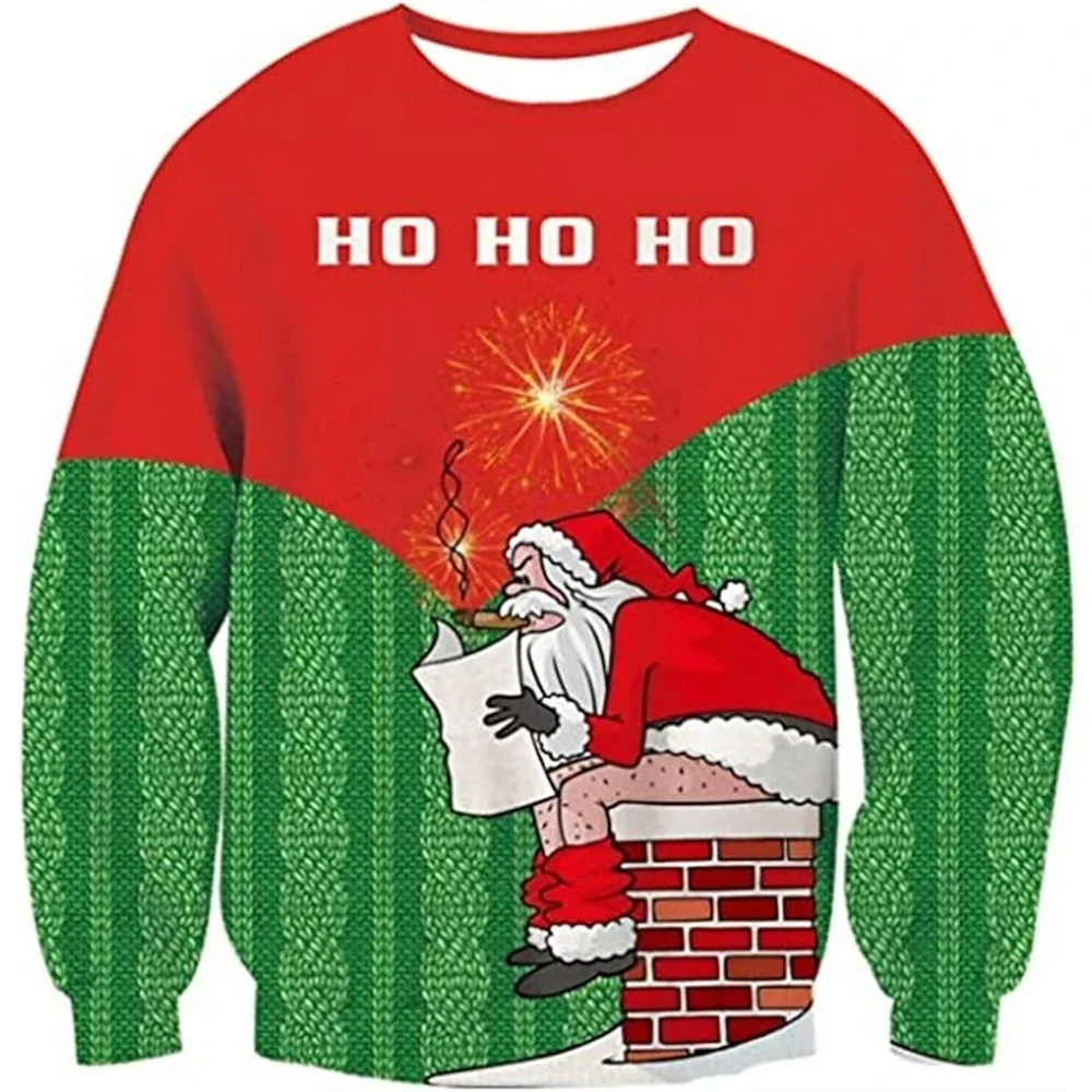 2024-2025 Christmas Mens Graphic Sweatshirt Xmas Pullover Crew Neck Santa Claus 3D Prints Butt Ugly Sweater
2024-2025 Christmas Mens Graphic Sweatshirt Xmas Pullover Crew Neck Santa Claus 3D Prints Butt Ugly Sweater