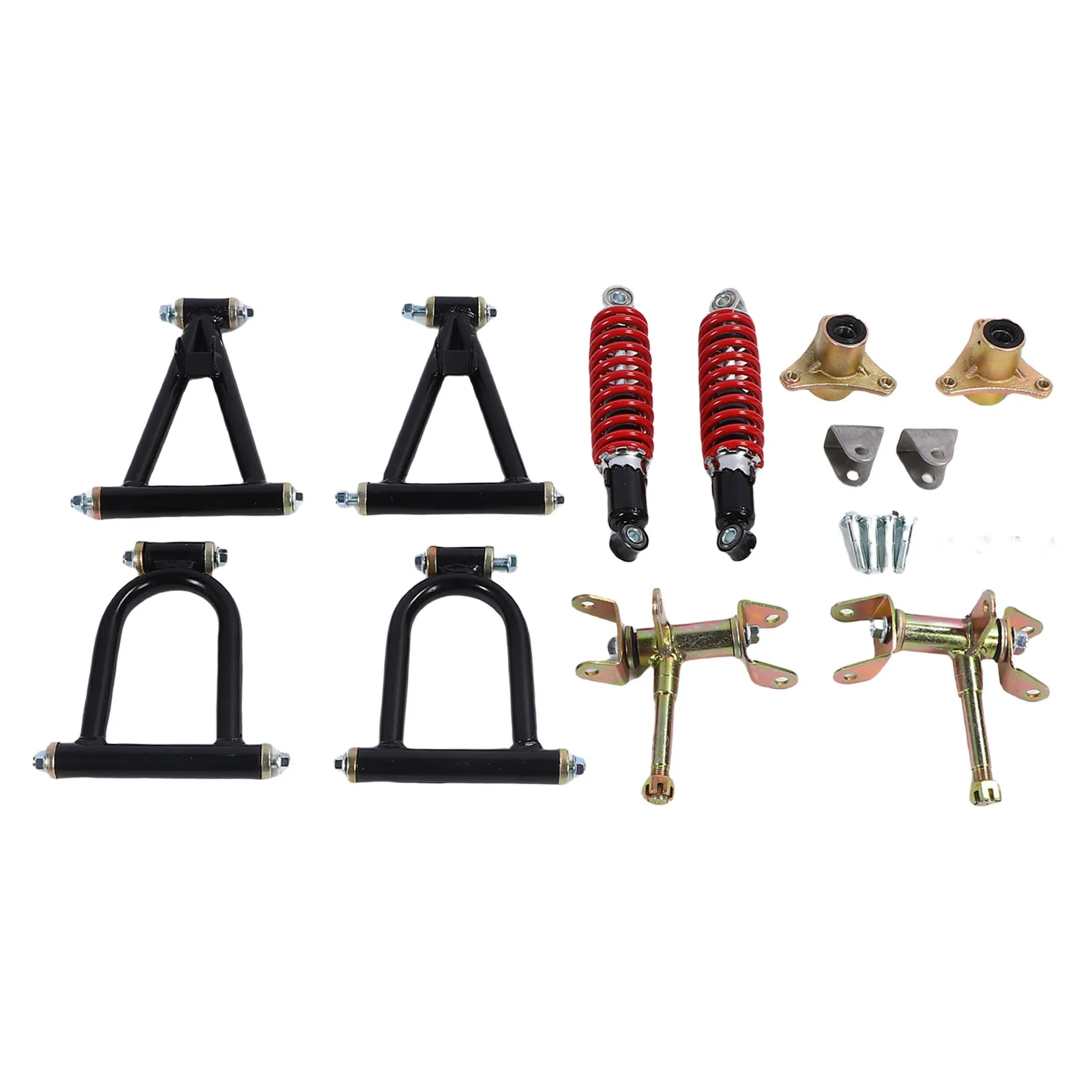 Front Suspension Swingarm Assembly Reduce Vibration High Strength Upper and Lower Swingarm Fit for ATV for Quad Bike
Front Suspension Swingarm Assembly Reduce Vibration High Strength Upper and Lower Swingarm Fit for ATV for Quad Bike