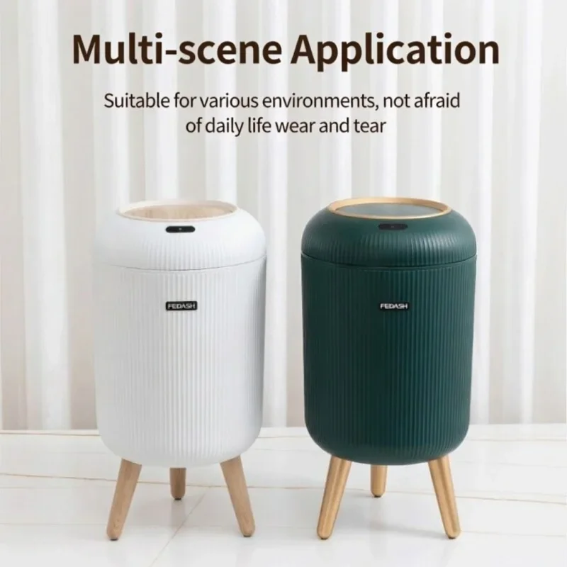 Умное мусорное ведро с датчиком движения, автоматическим открыванием крышки, компактный пластиковый дизайн, идеально подходит для дома, офиса, спальни, ванной и кухни.
Умное мусорное ведро с датчиком движения, автоматическим открыванием крышки, компактный пластиковый дизайн, идеально подходит для дома, офиса, спальни, ванной и кухни.