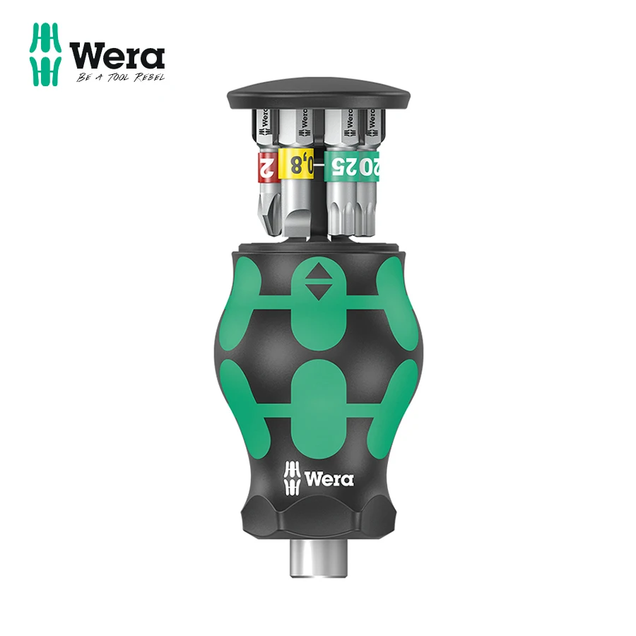 WERA Mini Integrated Portable Short Handle Screwdriver with 7 Pieces Bits Screwdriver Bits Set NO.0500 8873 001
WERA Mini Integrated Portable Short Handle Screwdriver with 7 Pieces Bits Screwdriver Bits Set NO.0500 8873 001