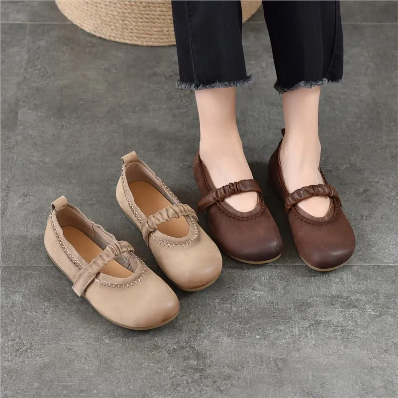 2026 Retro Flat Shoes Spring New Genuine Leather Comfortable Soft Soled Shallow Versatile Women's Shoes
2026 Retro Flat Shoes Spring New Genuine Leather Comfortable Soft Soled Shallow Versatile Women's Shoes