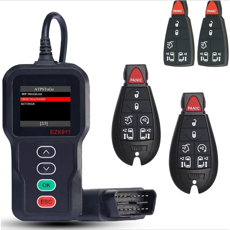 DIY Key Fob Replacement fits for 2008-2020 Dodge Grand Caravan / 2008-2016 Chrysler Town and Country Keyless Entry Remote with I
DIY Key Fob Replacement fits for 2008-2020 Dodge Grand Caravan / 2008-2016 Chrysler Town and Country Keyless Entry Remote with I