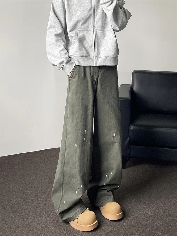 Retro Military een Wide Leg Jeans Men's High Street Sle Loose Fit Long Trousers Youth Casual Wear Resistant Wear
Retro Military een Wide Leg Jeans Men's High Street Sle Loose Fit Long Trousers Youth Casual Wear Resistant Wear