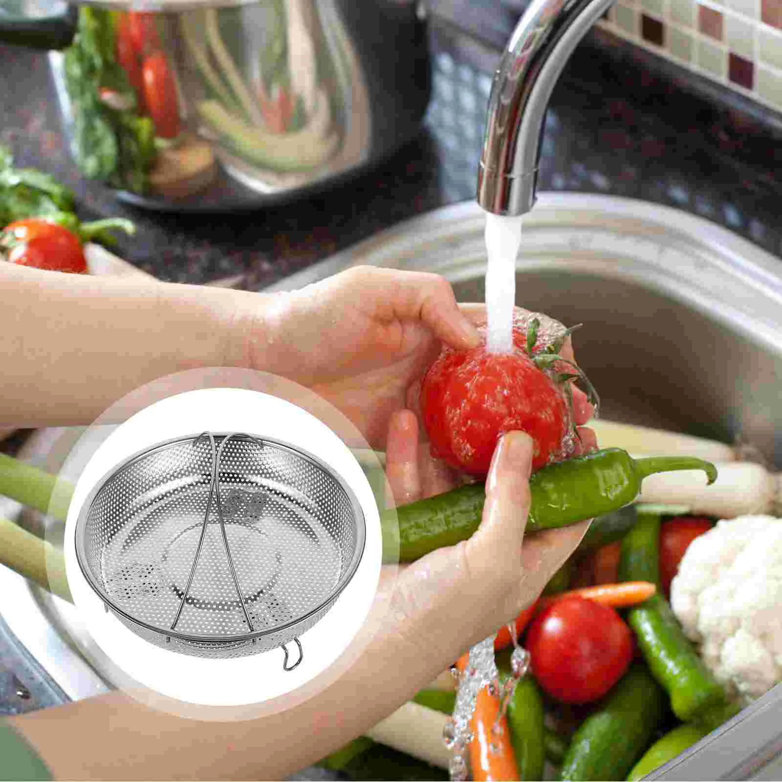 Stainless Steel Basket 25 5cm Steaming Basket Reusable Food Rack Kitchen Vegetable Fruit Drain Grid Stackable Insert
Stainless Steel Basket 25 5cm Steaming Basket Reusable Food Rack Kitchen Vegetable Fruit Drain Grid Stackable Insert