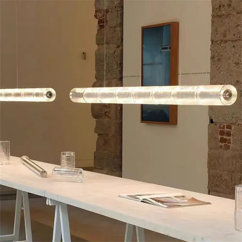 Los LuceOrizzontale pendant lamp led long Strip crystal Glass lamp designed bar table island dining table Touch dimmable light
Los LuceOrizzontale pendant lamp led long Strip crystal Glass lamp designed bar table island dining table Touch dimmable light