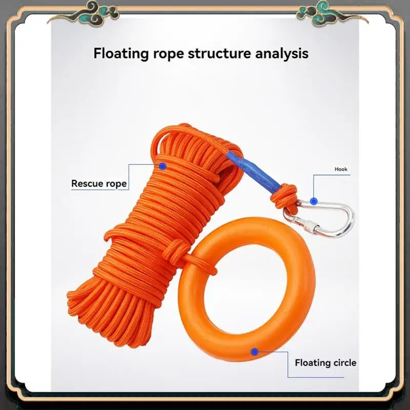 Premium Water Floating Lifesaving Rope Strong Reflective Buoyant Throw Rope Professional With Bracelet/Hand Ring For Outdoors
Premium Water Floating Lifesaving Rope Strong Reflective Buoyant Throw Rope Professional With Bracelet/Hand Ring For Outdoors