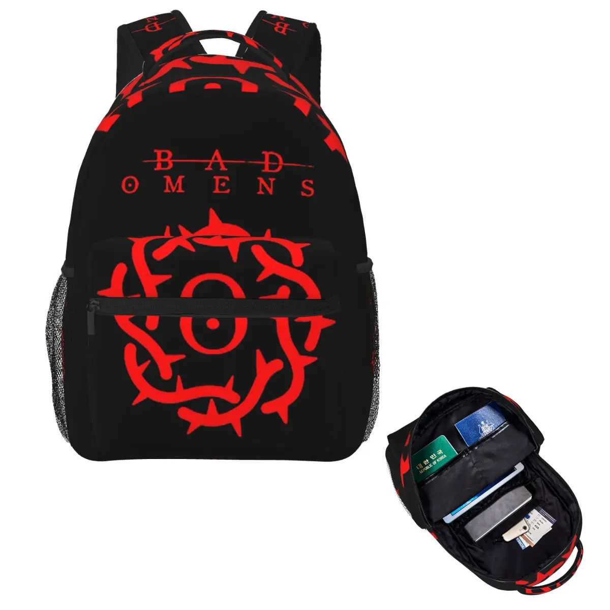 Рюкзак с логотипом Bad Omens Band, Лидер продаж, рюкзак большой емкости, детская сумка для книг, школьная сумка, сумки на плечо для мужчин и женщин
Рюкзак с логотипом Bad Omens Band, Лидер продаж, рюкзак большой емкости, детская сумка для книг, школьная сумка, сумки на плечо для мужчин и женщин