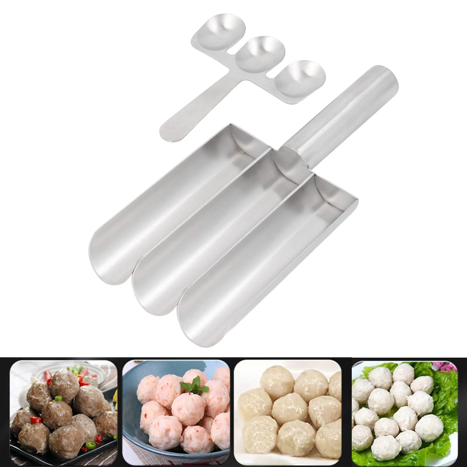 Meatball Maker With Cutting Spoon Stainless Steel Meat Baller Spoon For Home Kitchen Bar Restaurant
Meatball Maker With Cutting Spoon Stainless Steel Meat Baller Spoon For Home Kitchen Bar Restaurant