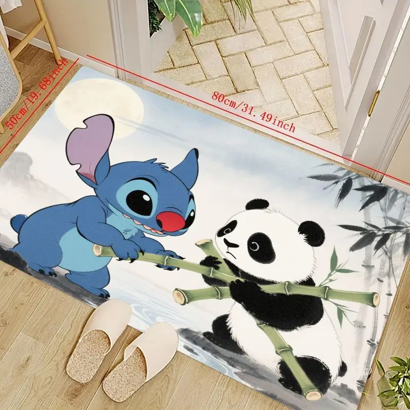 1 шт., коврик Disney Stitch & Cute Panda с рисунком мультфильма 50x80 см (19,68x31,49 дюйма), нескользящий мягкий напольный коврик для гостиной, спальни, детей Ro
1 шт., коврик Disney Stitch & Cute Panda с рисунком мультфильма 50x80 см (19,68x31,49 дюйма), нескользящий мягкий напольный коврик для гостиной, спальни, детей Ro