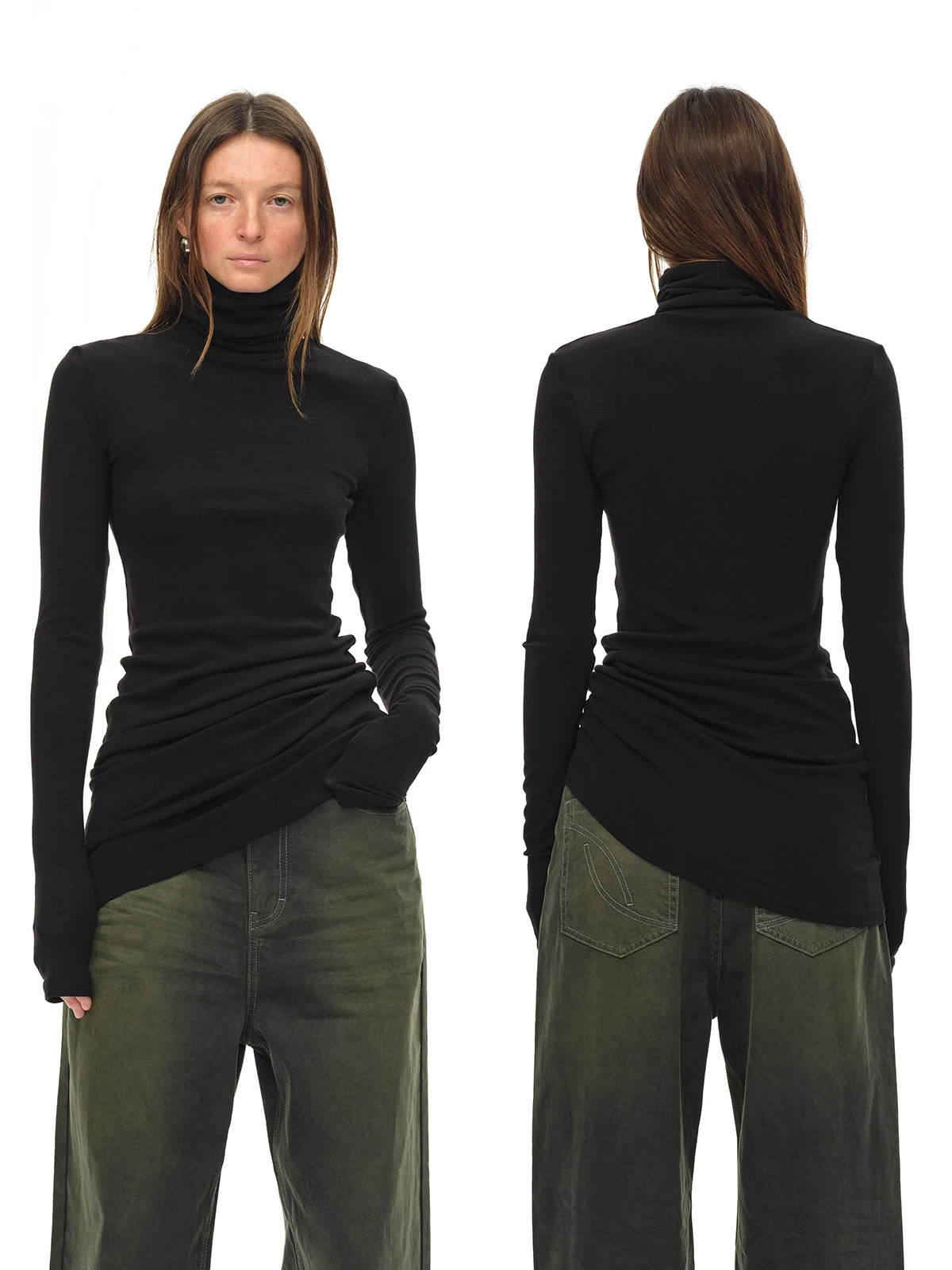 Emp Page Bla High Collar Knitted Base irt Dr Slim Fit Commute Sle Polyester Spandex Nylon Rayon Blend Long Sve ...
Emp Page Bla High Collar Knitted Base irt Dr Slim Fit Commute Sle Polyester Spandex Nylon Rayon Blend Long Sve ...